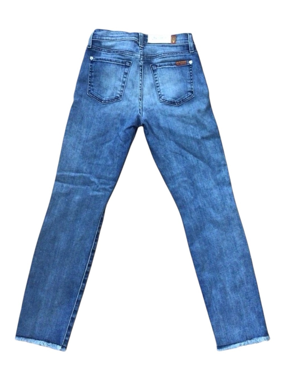 7FOR all mankind Roxanne classic ankle skinny high rise waist soft denim size 25